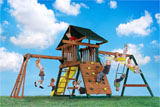 Eagles Hideout Wooden Swing Set