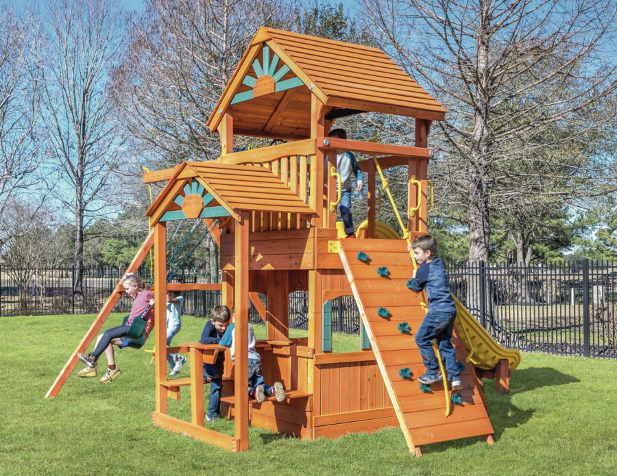 Parrot Island Fort XL w/Wood Roof, Snack Bar & Playhouse Panels